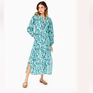 NWT Addison Bay Tuckernuck Rosemary Maxi Dress in Starburst Multi Geometric M